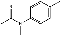 Ethanethioamide,  N-methyl-N-(4-methylphenyl)- 结构式