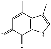 1H-Indole-6,7-dione,3,4-dimethyl-(9CI) 结构式