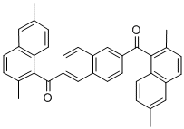 2,6-二(2,6-二甲基-1-萘酰)萘 结构式