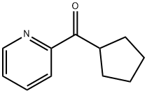 环戊基(2-吡啶基)甲酮 结构式