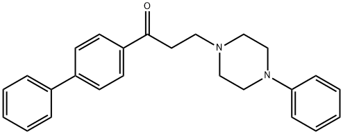 1-[1,1'-BIPHENYL]-4-YL-3-(4-PHENYLPIPERAZINO)-1-PROPANONE 结构式