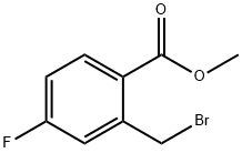 2-溴甲基-4-氟苯甲酸甲酯 结构式
