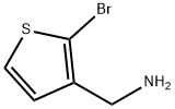 (2-溴-3-噻吩基)甲胺 结构式