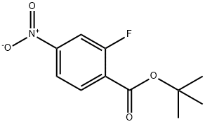 2-氟-4-硝基苯甲酸叔丁酯 结构式