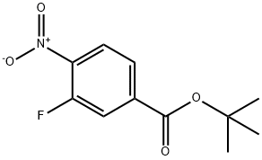 3-氟-4-硝基苯甲酸叔丁酯 结构式