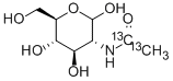 2-[1,2-13C2]ACETAMIDO-2-DEOXY-D-GLUCOSE 结构式
