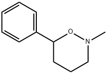Tetrahydro-2-methyl-6-phenyl-2H-1,2-oxazine 结构式