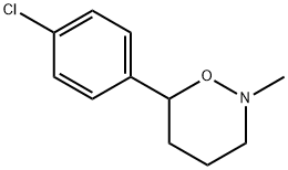 6-(4-Chlorophenyl)-3,4,5,6-tetrahydro-2-methyl-2H-1,2-oxazine 结构式