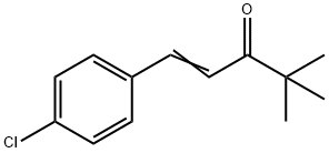 1-(4-氯苯基)-4,4-二甲基-1-戊烯-3-酮 结构式