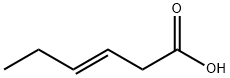 反式-3-己烯酸 结构式