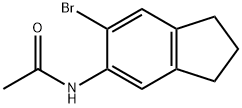 5-乙酰氨基-6-溴茚旦 结构式