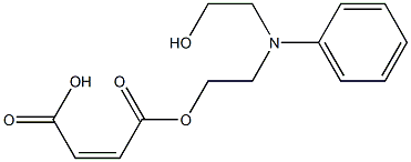 [2-[N-(2-hydroxyethyl)anilino]ethyl] hydrogen maleate 结构式