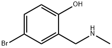 2-[(甲氨基)甲基]-4-溴苯酚 结构式