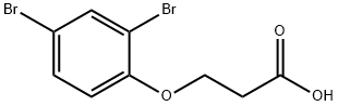 3-(2,4-dibromophenoxy)propanoic acid 结构式