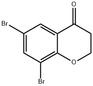 6,8-二溴-2,3-二氢溴屈-4-酮 结构式