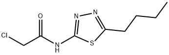 N-(5-BUTYL-[1,3,4]THIADIAZOL-2-YL)-2-CHLORO-ACETAMIDE 结构式