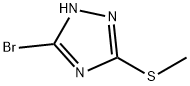 5-溴-3-(甲巯基)-1,2,4-1H-三氮唑 结构式