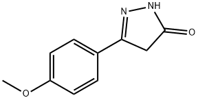 5-(4-甲氧基苯基)-2,4-二氢-3H-吡唑-3-酮 结构式