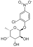 2-氯-4-硝基苯-α-L-岩藻糖苷 结构式
