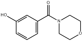 3-[(吗啉-4-基)羰基]苯酚 结构式