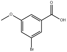 3-溴-5-甲氧基苯甲酸 结构式