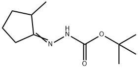 Hydrazinecarboxylic acid, (2-methylcyclopentylidene)-, 1,1-dimethylethyl ester 结构式