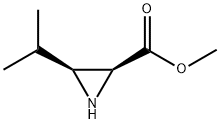 2-Aziridinecarboxylicacid,3-(1-methylethyl)-,methylester,(2S,3S)-(9CI) 结构式