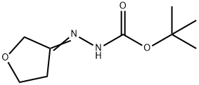 2-(二氢呋喃-3(2H)-亚丙基)肼-1-羧酸盐叔丁酯 结构式