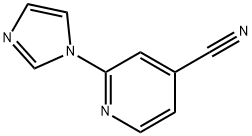 2-(1H-咪唑-1-基)吡啶-4-腈 结构式