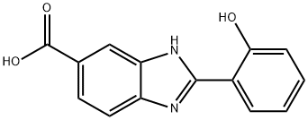 2-(2-HYDROXY-PHENYL)-3H-BENZOIMIDAZOLE-5-CARBOXYLIC ACID 结构式
