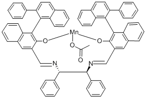 (1S,2S)-N,N'-Bis[(R)-2-hydroxy-2'-phenyl-1,1'-binaphthyl-3-ylmethylene]-1,2-diphenylethylenediaminato Manganese(III) Acetate