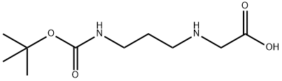 (3-((叔丁氧羰基)氨基)丙基)甘氨酸 结构式