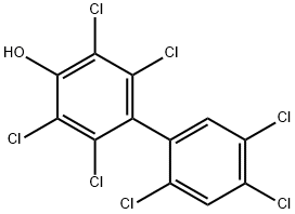 4HYDROXY2234556HEPTACHLOROBIPHENYL 结构式