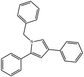 1-Benzyl-2,4-diphenyl-1H-pyrrole 结构式