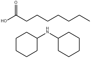 octanoic acid, compound with dicyclohexylamine (1:1)  结构式