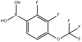 3,4-二氟-5-硝基苯硼酸 结构式