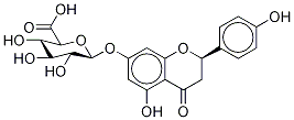 柚皮素-7-O-葡萄糖醛酸苷 结构式