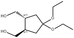 1,2-Cyclopentanedimethanol,4,4-diethoxy-,trans-(9CI) 结构式