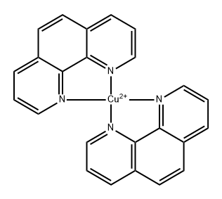 BIS(1,10-PHENANTHROLINE)COPPER(2+) ION 结构式