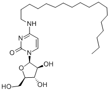 N4-OCTADECYLCYTOSINE BETA-D-ARABINOFURANOSIDE 结构式