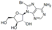 8-bromo-9-beta-D-xylofuranosyladenine 结构式