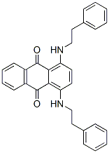 1,4-双(苯乙基氨基)蒽-9,10-二酮 结构式