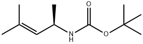 Carbamic acid, (1,3-dimethyl-2-butenyl)-, 1,1-dimethylethyl ester, (R)- (9CI) 结构式