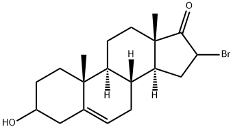 (3S,10R,13S,14S,16R)-16-BROMO-3-HYDROXY-10,13-DIMETHYL-3,4,7,8,9,10,11,12,13,14,15,16-DODECAHYDRO-1H-CYCLOPENTA[A]PHENANTHREN-17(2H)-ONE 结构式