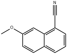 7-甲氧基-萘-1-甲腈 结构式