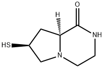 Pyrrolo[1,2-a]pyrazin-1(2H)-one, hexahydro-7-mercapto-, (7S-trans)- (9CI) 结构式