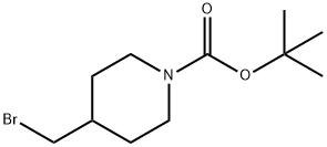 1-BOC-4-溴甲基哌啶 结构式