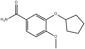 3-(环戊氧基)-4-甲氧基苯甲酰胺 结构式
