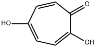 2,5-Dihydroxy-2,4,6-cyclohepta-triene-1-one 结构式