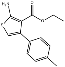 2-氨基-4-(对甲苯基)噻吩-3-羧酸乙酯 结构式